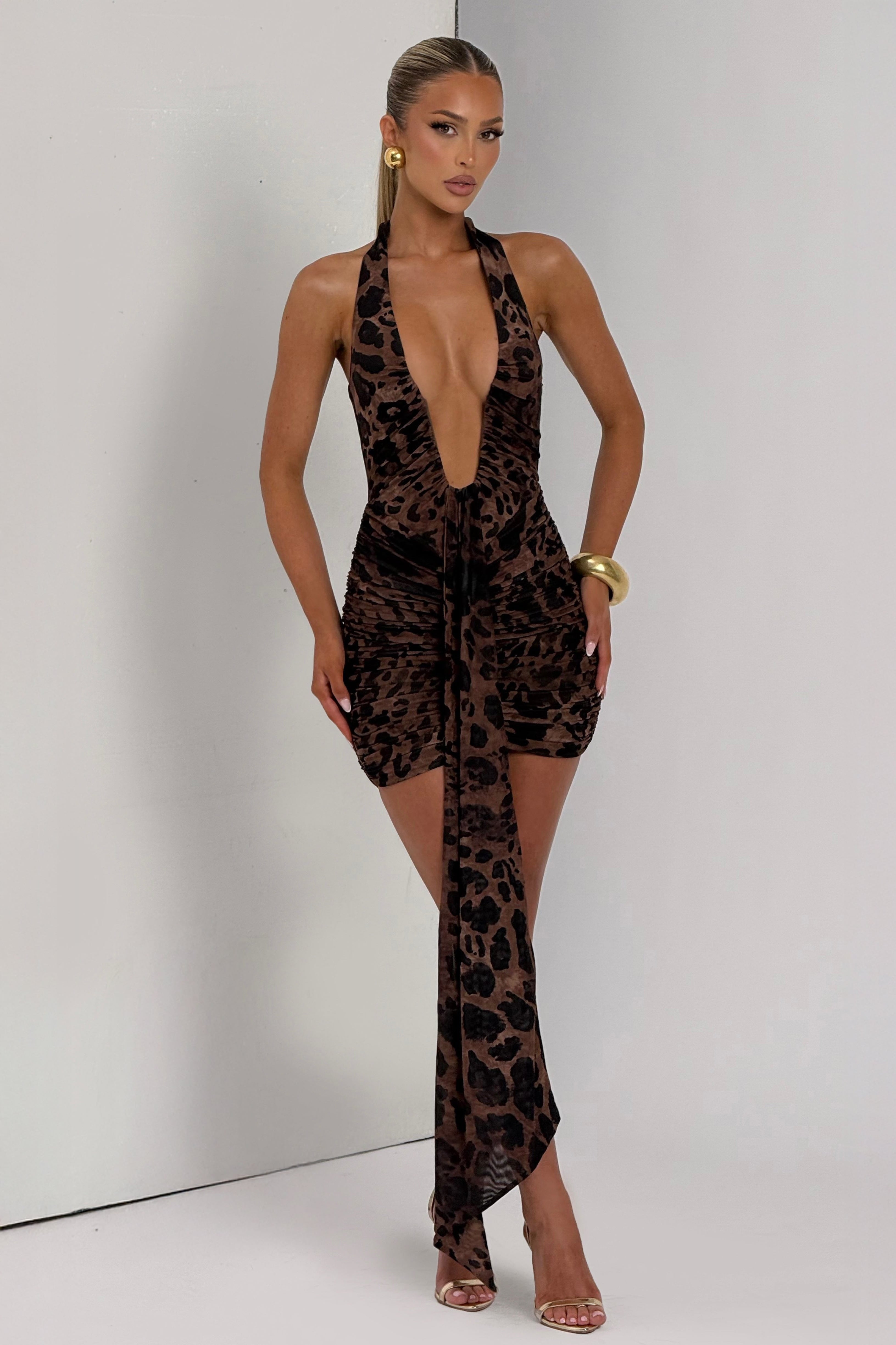 THE SCULPTED SIREN MINI DRESS - BLACK